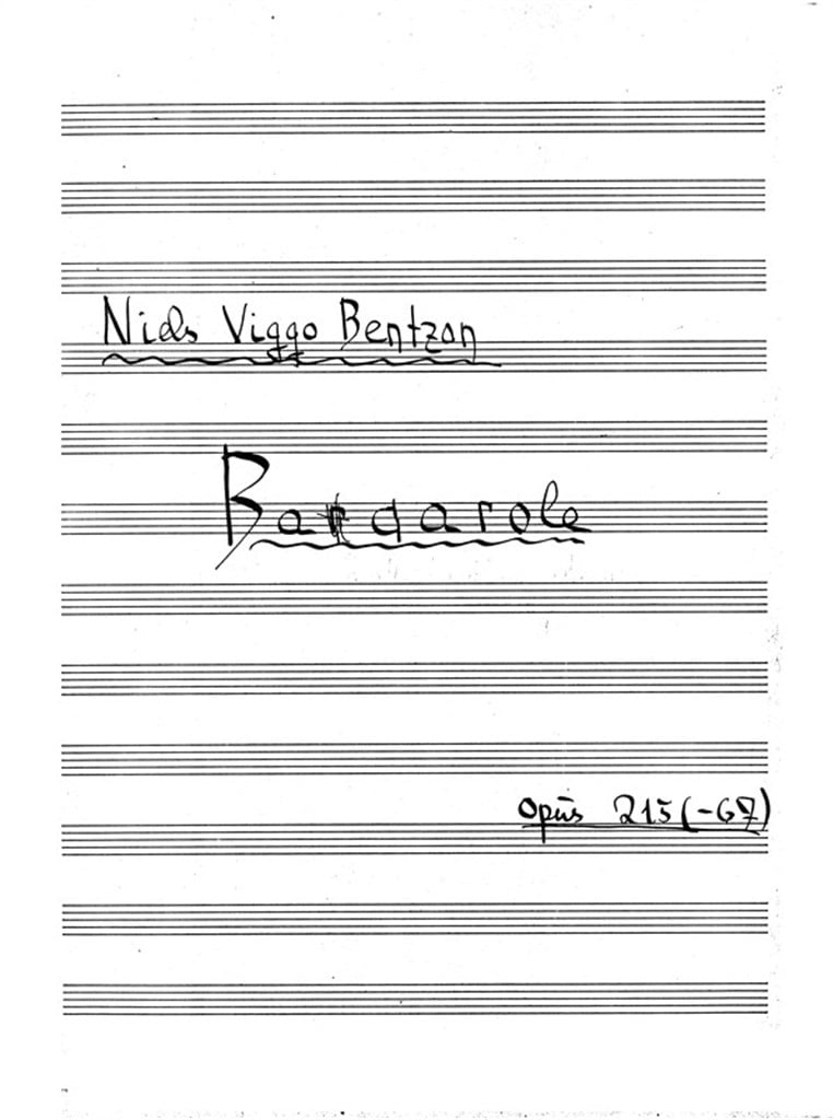 Barcarole Op. 215